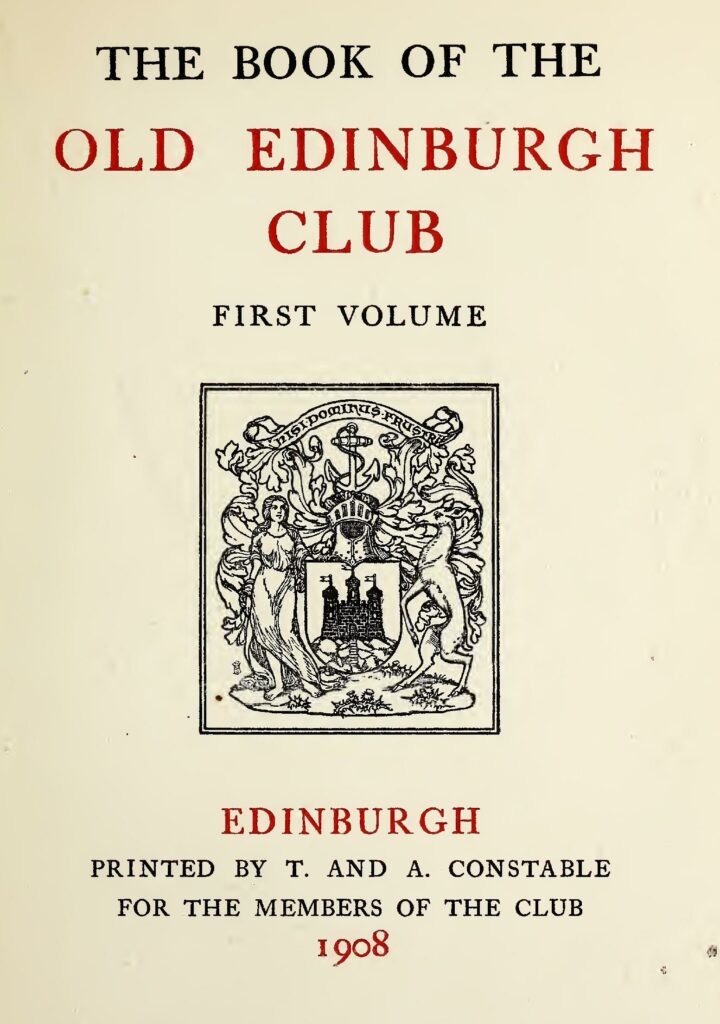 BOEC Volume 1 1908