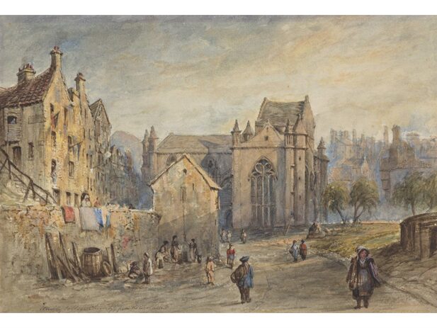 Trinity Collegiate Church from Lower Calton by Henry Duguid 1848